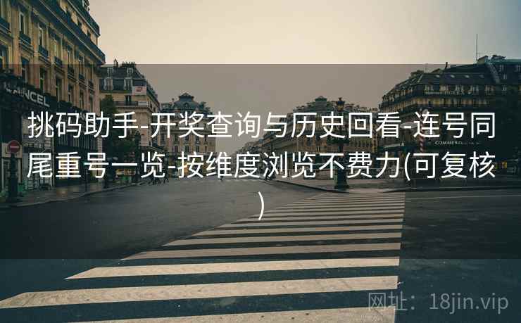 挑码助手-开奖查询与历史回看-连号同尾重号一览-按维度浏览不费力(可复核)